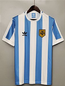Camisa Argentina 1978 Copa do Mundo  (Home-Uniforme 1)