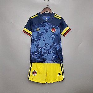 Conjunto Infantil (Camisa + Shorts) Colômbia 2020-21 (Away-Uniforme 2)