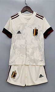  Conjunto Infantil (Camisa + Shorts) Bélgica 2020-2021 (Away-Uniforme 2)