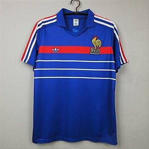 Camisa França  (Home-Uniforme 1) - Eurocopa 1984 (Campeã)
