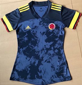 Camisa Colômbia 2020  (Away-Uniforme 2)  - Feminina