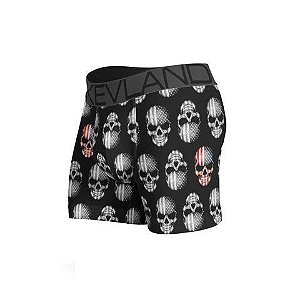 Cueca Kevland Boxer Usa Skulls