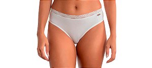 Kit 3 Calcinha Conforto Renda Lisa Linda Brasil