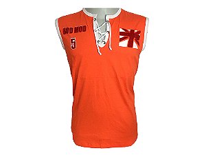 Camiseta Regata Estampada Masculina Algodão Coral