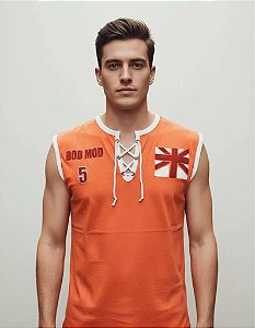 Camiseta Regata Estampada Masculina Algodão Coral