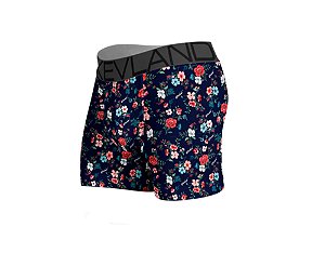 Cueca Boxer Kevland Dark Flowers