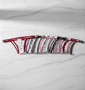 Kit 12 Calcinha Sapeca Tanga Estampada Linda Brasil