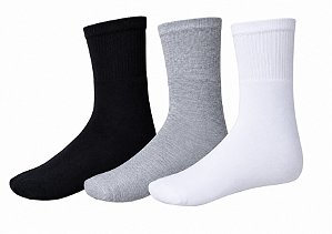 Kit Com 3 Pares de Meias Cano Medio Sport Griffos