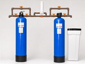 Sistema Filtro Central e Abrandador Tratamento para Dureza 6000l/h