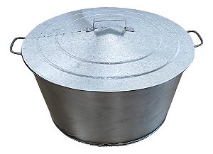 Tacho Redondo Para Banha N°3,5 + Tampa - 63 Litros - Konzen