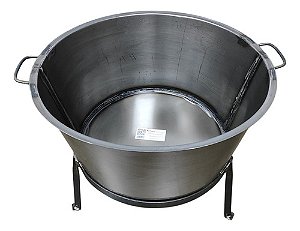 Tacho Redondo Para Banha N°3,5 + Tripé - 63 Litros - Konzen