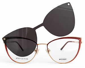 Armação de Óculos de Grau Feminino Clipon