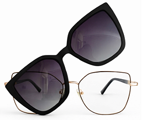 Armação de Óculos de Grau Feminino Clipon