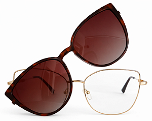 Armação de Óculos de Grau Feminino Clipon