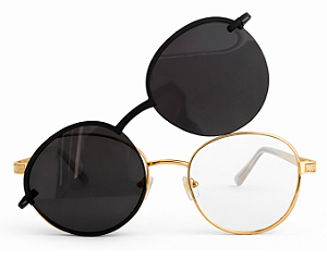 Armação de Óculos de Grau Feminino Clipon