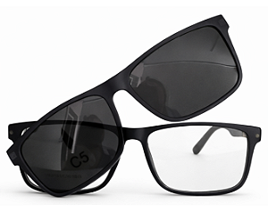 Armação de Óculos de grau Clipon Masculino