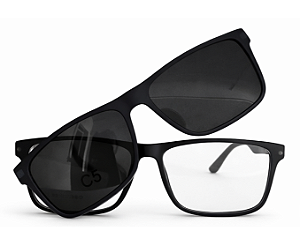 Armação de Óculos de grau Clipon Masculino