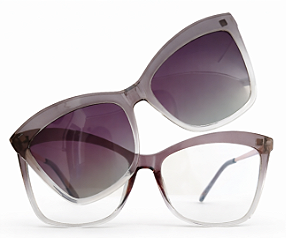 Armação de Óculos de Grau Feminino Clipon