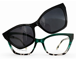 Armação de Óculos de Grau Feminino Clipon