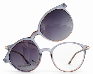 Armação de Óculos de Grau Feminino Clipon