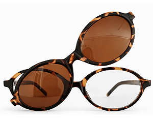 Armação de Óculos de Grau Feminino Clipon