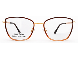 Armação de Óculos de Grau Feminino Metal