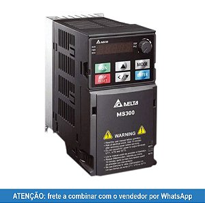 VFD7A5MS21ANSAA Inversor de Frequência MS300 1,5 kW/2HP 7,5A 200/240Vca 1F DELTA