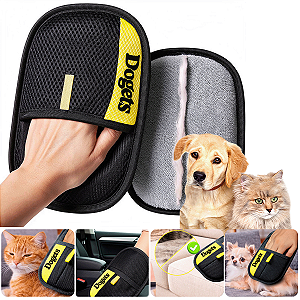 Luva Removedora de Pelos Eletrostática Prática Removedor de Pelos Pet Fácil e Rápido Reutilizável