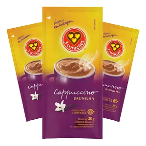 CAFE CAPPUCCINO 3 CORACOES BAUNILHA SACHE 20G