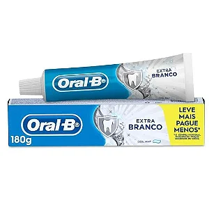 CREME DENTAL ORAL B EXTRA BRANCO LV+PG- PROM 180GR