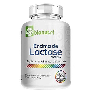 ENZIMA LACTASE BIONUTRI 60 CAPS 500 MG