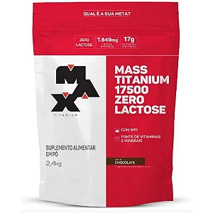 MASS TITANIUM 17500 ZERO LACTOSE REFIL 2,4KG CHOCOLATE