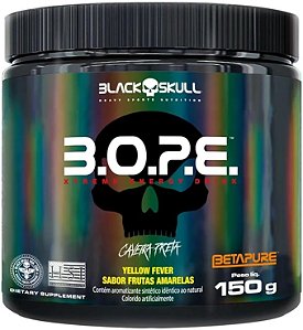 Pre-Treino BOPE 150g - Black Skull sabor:Frutas Amarelas