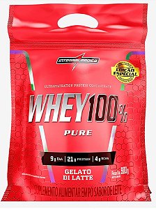 Whey 100% Concentrado 900g Refil - Integralmedica Sabores:Gelato Di Latte;Tamanho:Unico;Genero:Unissex