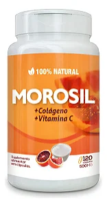 Suplemento Alimentar 100% Natural Morosil Colágeno Tipo 2 Vitamina C 120 Cápsulas