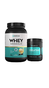 combo byopure whey concentrado e isolado + creatina pura 210g