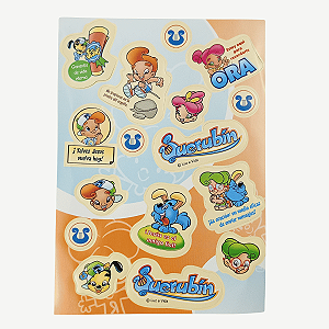 Cartela de Adesivos Querubín - Espanhol