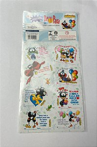 Cartela de Adesivos Stickers - nº25 - Smilinguido