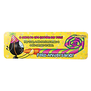 Marca Páginas - Aniversário - O Sopro da Vida - Pct 50 unidades