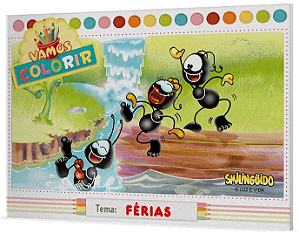 Livro Vamos Colorir - Férias- Smilinguido