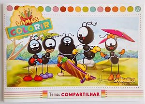 Livro Vamos Colorir - Compartilhar - Smilinguido