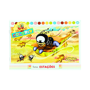 Livro Vamos Colorir - Estações - Smilinguido
