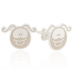 Brinco de Prata Smilingüido Sorrindo - Noble
