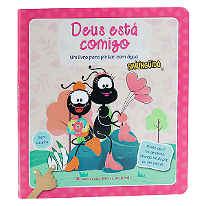 Livro para Pintar com água - Deus está comigo -  Faniquita