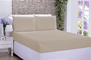 Lençol Microfibra Avulso Casal Avelã