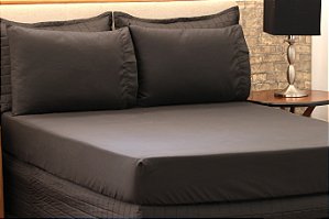 Lençol Microfibra Avulso Queen Preto