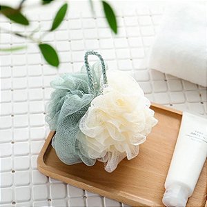 Kit 20 Esponjas de Banho Nylon Esfoliantes Cores Sortidas