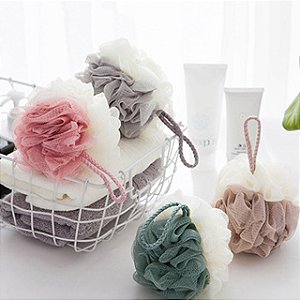 Kit 10 Esponjas de Banho Nylon Esfoliantes Cores Sortidas