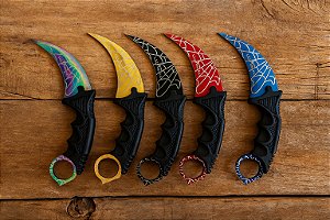 Faca Curvada Spider Full Tang Com Bainha Luatek