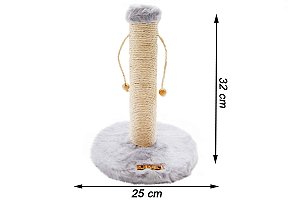 Brinquedo Arranhador com Poste Luppet para Gatos Cinza